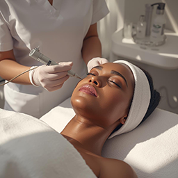 image of a microneedling facial